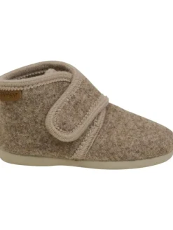 Kinder Hausschuh "Slippers Wool Hook and Loop" in Braun>En Fant Clearance