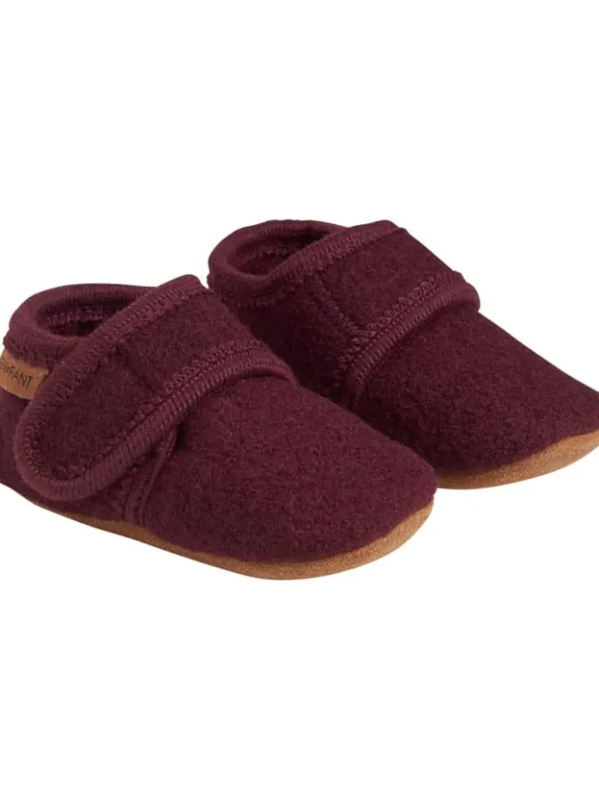 En Fant Halbschuhe·Slipper^Kinder Slipper "Baby Wool slippers" in Rot