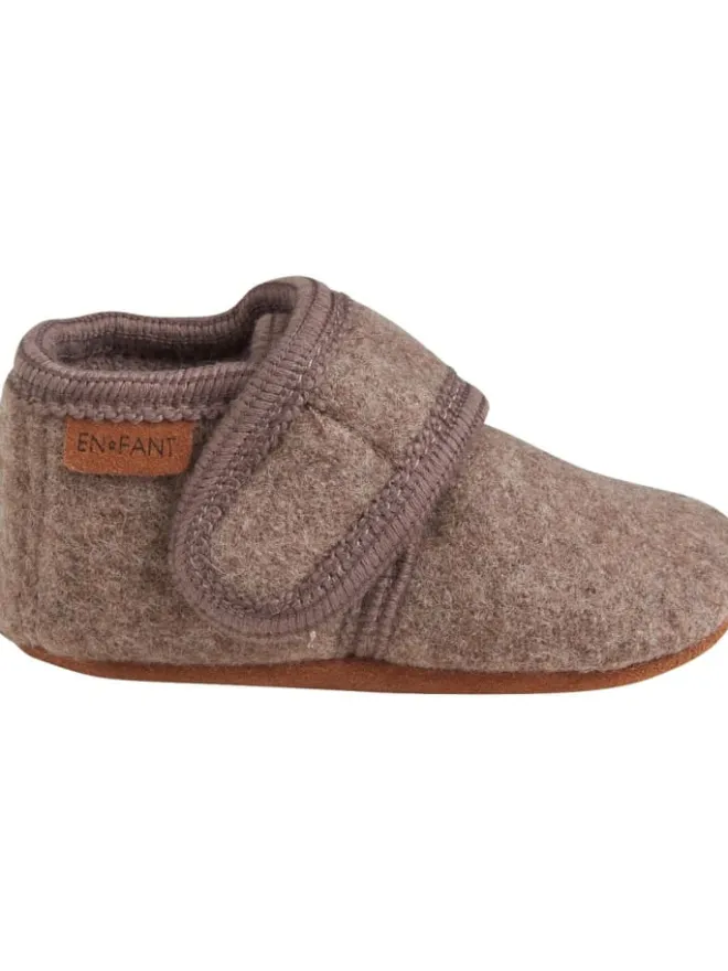 Kinder Slipper "Baby Wool slippers" in Braun>En Fant Discount