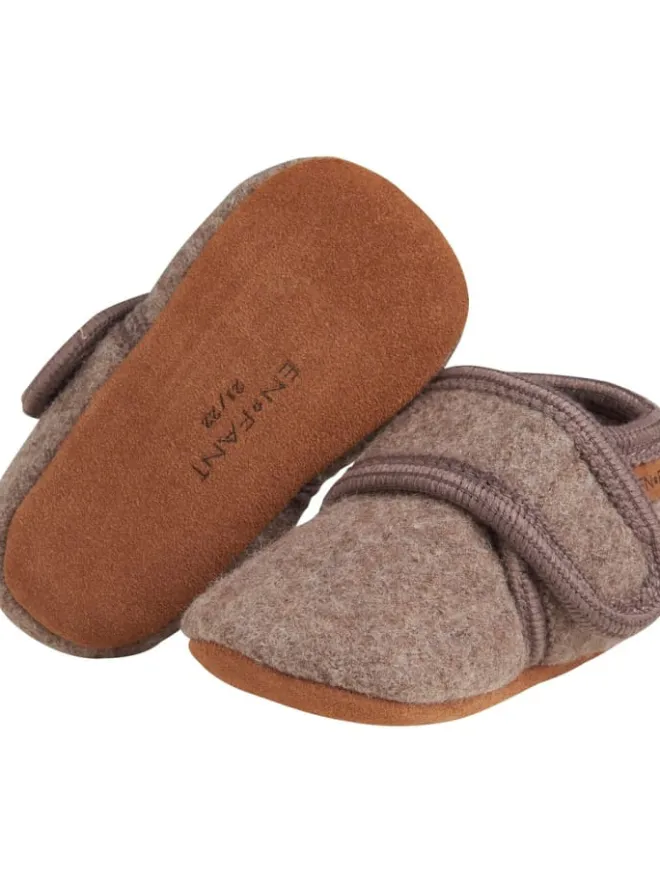 Kinder Slipper "Baby Wool slippers" in Braun>En Fant Discount