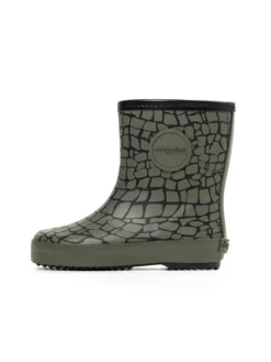 Kinderstiefel Nature Krokodil in oliv/schwarz>druppies Hot