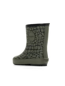 Kinderstiefel Nature Krokodil in oliv/schwarz><noscript><img width=