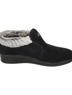 Klassische Halbschuhe, Klassische Hausschuhe in schwarz><noscript><img width=