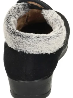 Klassische Halbschuhe, Klassische Hausschuhe in schwarz><noscript><img width=