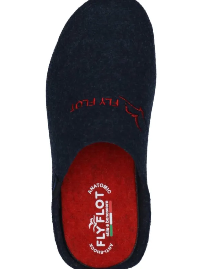 Klassische Hausschuhe in blau>FlyFlot Hot