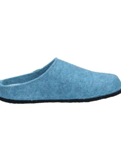 Klassische Hausschuhe in mittelblau><noscript><img width=