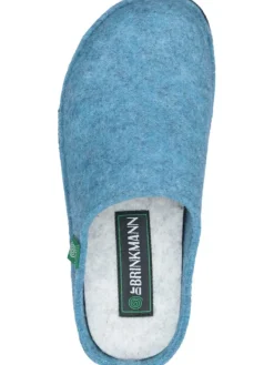 Klassische Hausschuhe in mittelblau><noscript><img width=