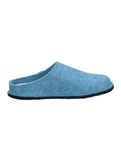 Klassische Hausschuhe in mittelblau><noscript><img width=