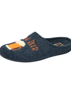 Klassische Hausschuhe in navy>Manitu-Home New