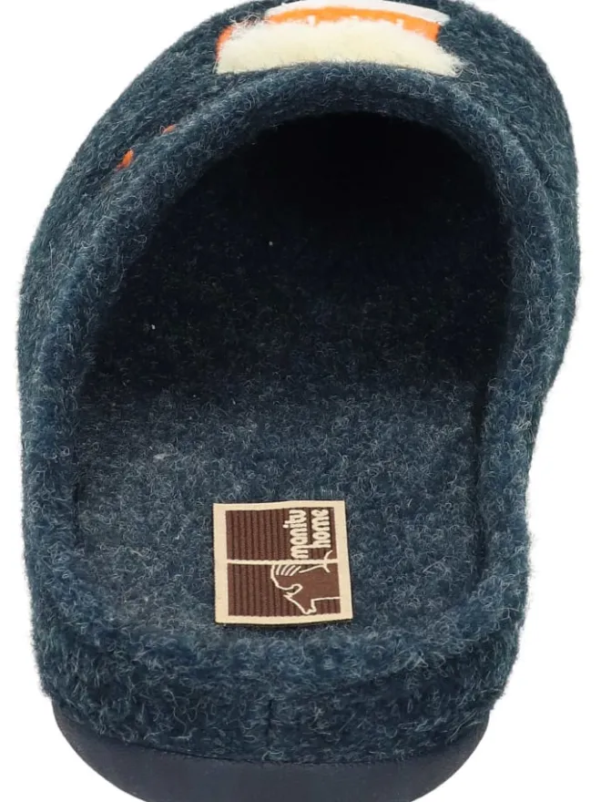 Klassische Hausschuhe in navy>Manitu-Home New