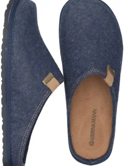 Klassische Hausschuhe in marine><noscript><img width=