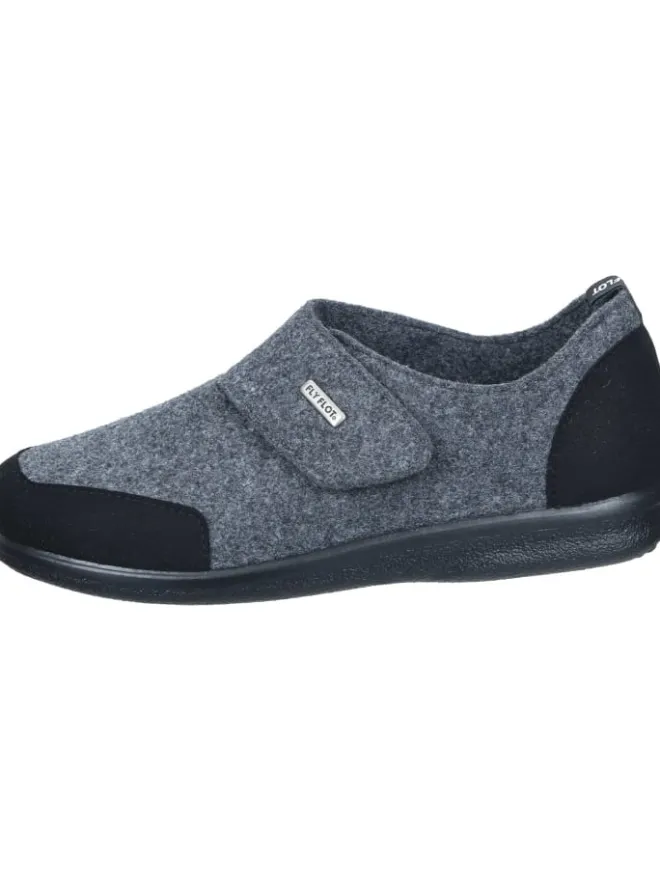Klassische Hausschuhe in anthrazit>FlyFlot Hot
