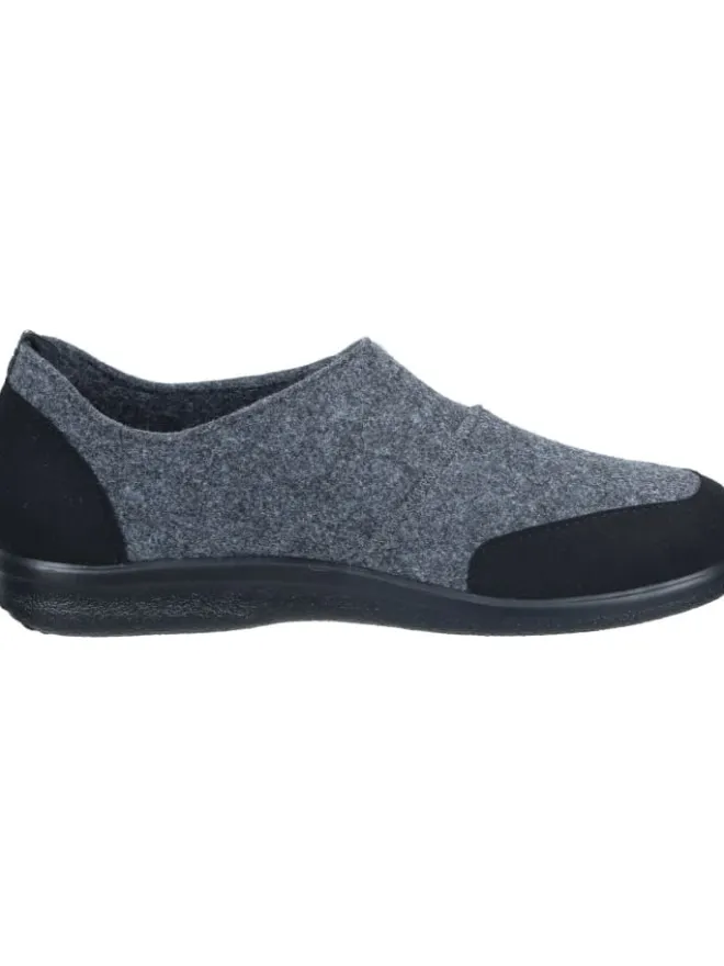 Klassische Hausschuhe in anthrazit>FlyFlot Hot