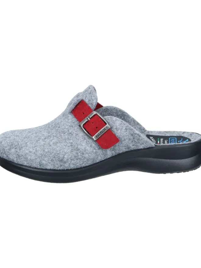 Klassische Hausschuhe in grau>FlyFlot Discount