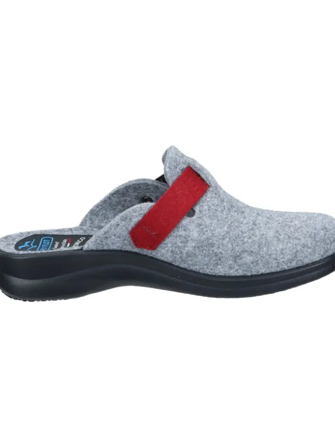 Klassische Hausschuhe in grau>FlyFlot Discount