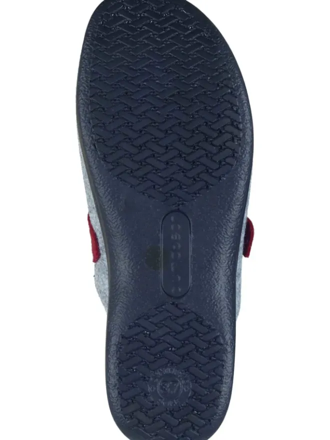 Klassische Hausschuhe in grau>FlyFlot Discount