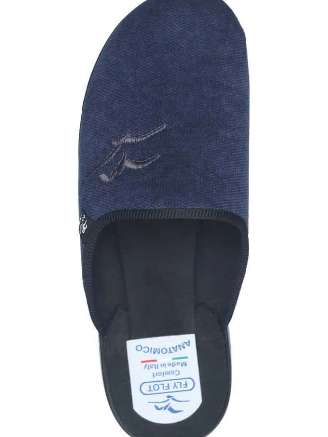 Klassische Hausschuhe in blau>FlyFlot New