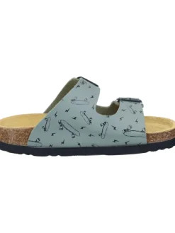 Klassische Pantoletten in khaki><noscript><img width=