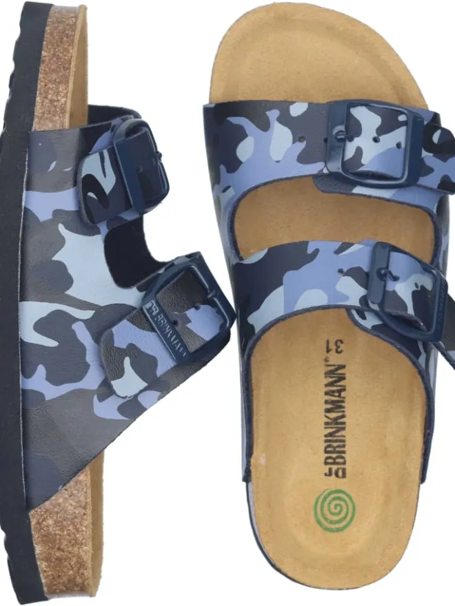 Klassische Pantoletten in blau>Dr. BRINKMANN Hot