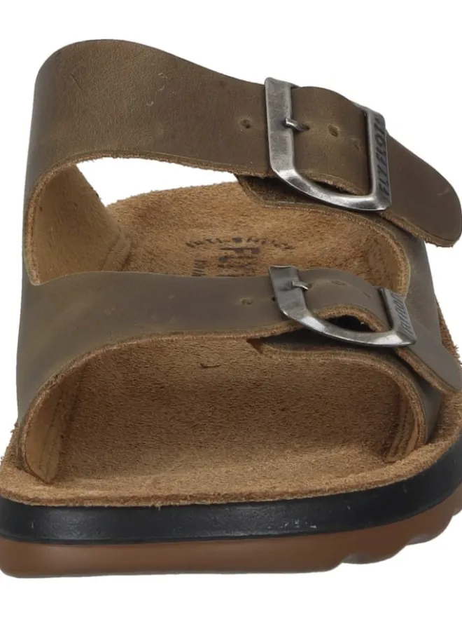 Klassische Pantoletten in beige>FlyFlot Online