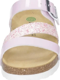 Klassische Pantoletten in rosa><noscript><img width=