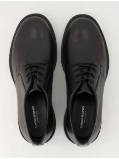Klassische Schnürschuhe in Schwarz><noscript><img width=