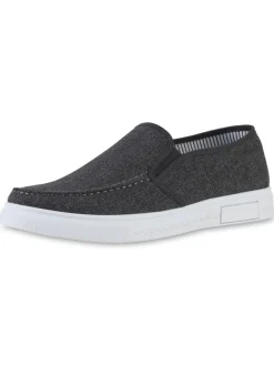 Klassische Slippers Derek in Dunkelgrau>VAN HILL