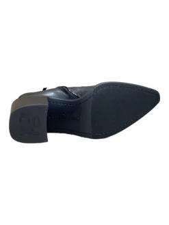 Klassische Stiefeletten in Schwarz><noscript><img width=
