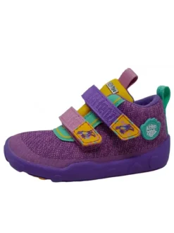 Affenzahn Halbschuhe·Slipper^Klettschuh Kreativ Knit Happy Tukan in Lila