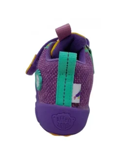 Affenzahn Halbschuhe·Slipper^Klettschuh Kreativ Knit Happy Tukan in Lila