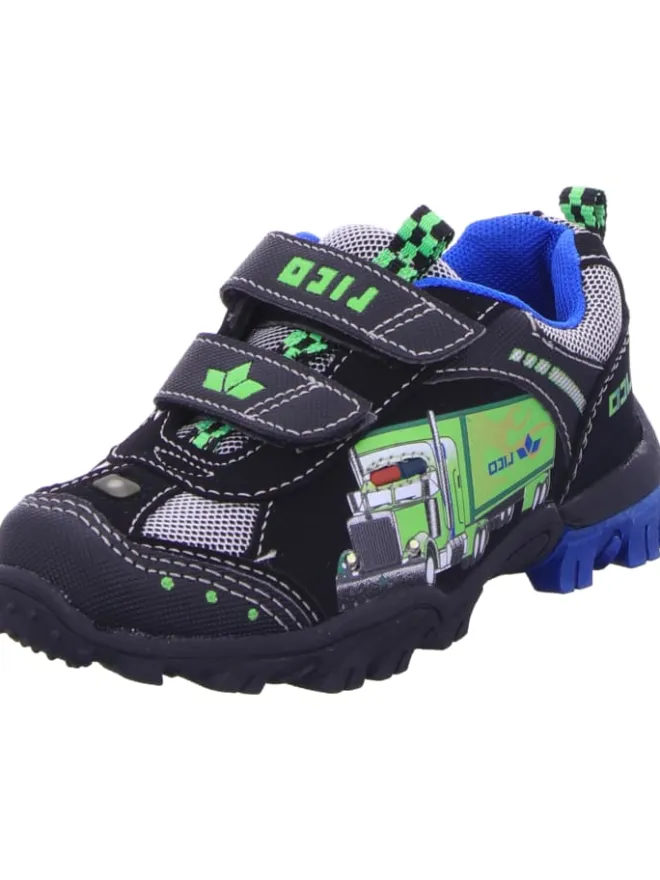 Lico Halbschuhe·Slipper^Klettschuhe in schwarz