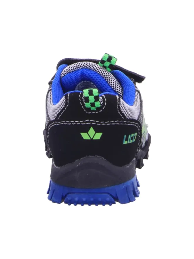 Lico Halbschuhe·Slipper^Klettschuhe in schwarz