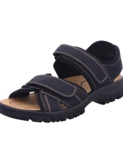 rieker Sandalen & Pantoletten^Klettschuhe in schwarz/schwarz