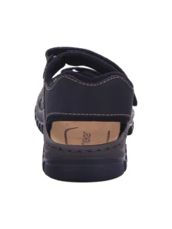 rieker Sandalen & Pantoletten^Klettschuhe in schwarz/schwarz