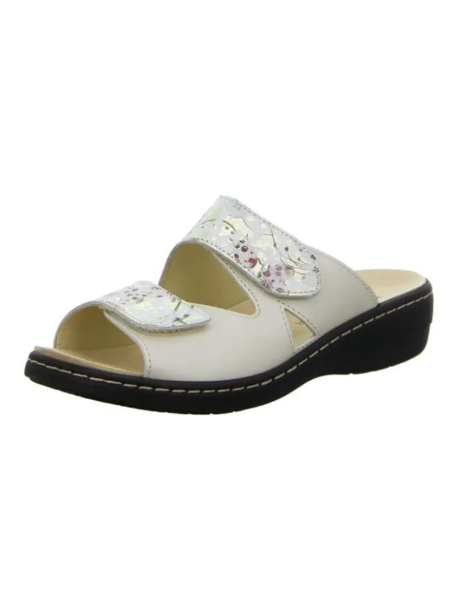 Longo Clogs & Pantoletten^Komfort Pantoletten in Beige