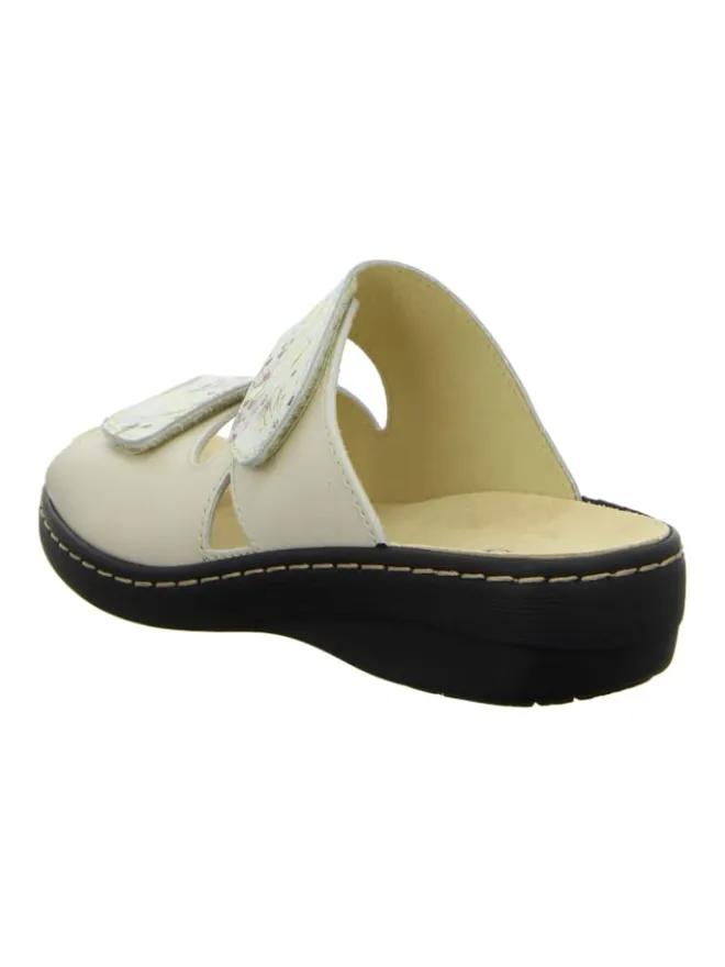 Longo Clogs & Pantoletten^Komfort Pantoletten in Beige