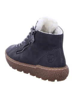 Komfort Schnürschuhe in Grau><noscript><img width=