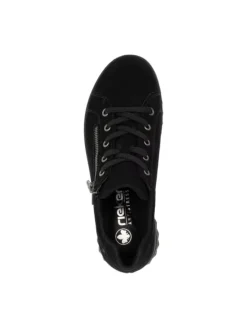 Komfort Schnürschuhe in Schwarz><noscript><img width=