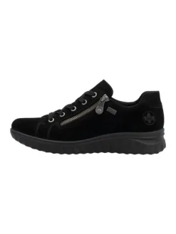 Komfort Schnürschuhe in Schwarz><noscript><img width=