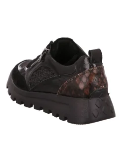 Komfort Schnürschuhe in Schwarz><noscript><img width=