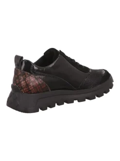 Komfort Schnürschuhe in Schwarz><noscript><img width=
