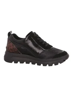 Komfort Schnürschuhe in Schwarz><noscript><img width=