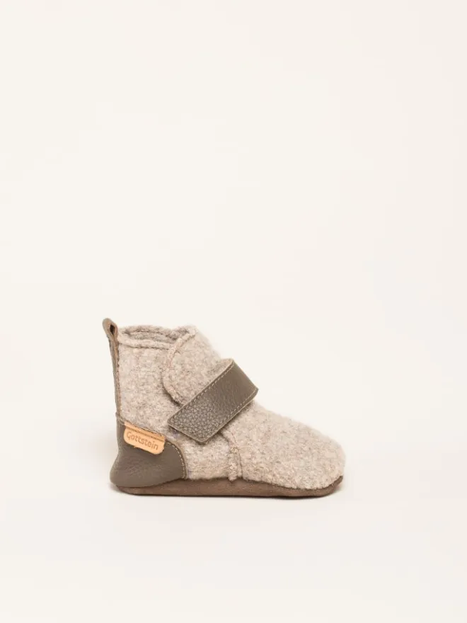 Krabbelschuhe Bootee in beige>Gottstein