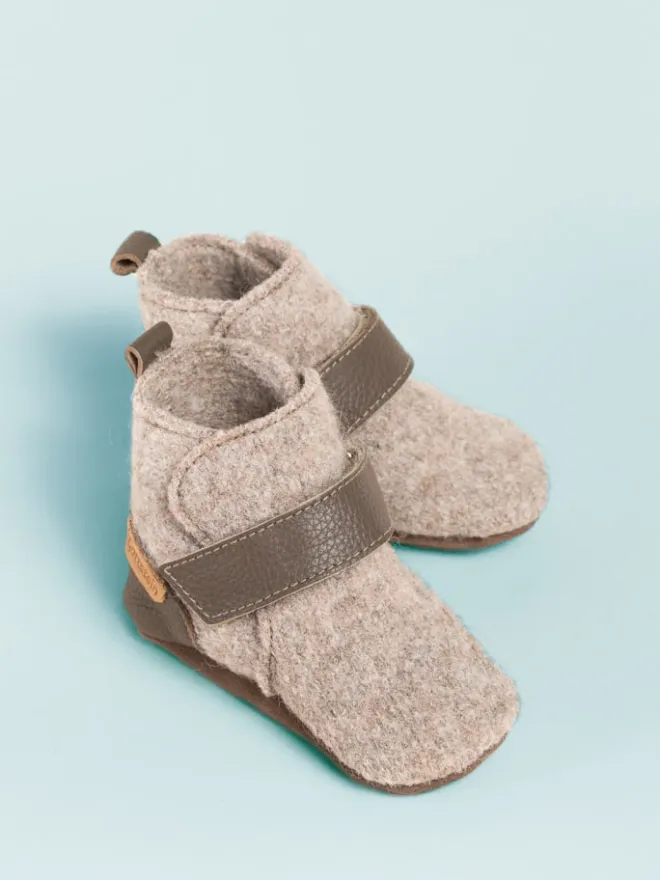 Krabbelschuhe Bootee in beige>Gottstein