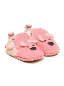 Gottstein Krabbelschuhe^Krabbelschuhe Dog Face in pink