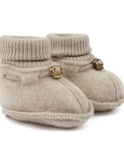Krabbelschuhe in Beige>mikk-line New