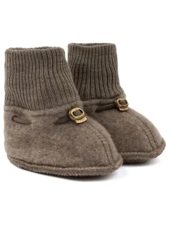 mikk-line Hausschuhe^Krabbelschuhe in Braun