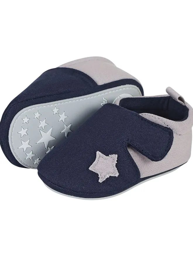 Sterntaler Krabbelschuhe^Krabbelschuhe in Dunkelblau/ Beige