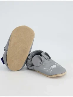 Krabbelschuhe in Grau><noscript><img width=