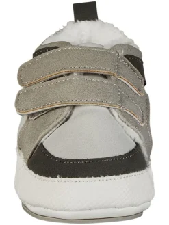 Krabbelschuhe in Grau/ Schwarz><noscript><img width=